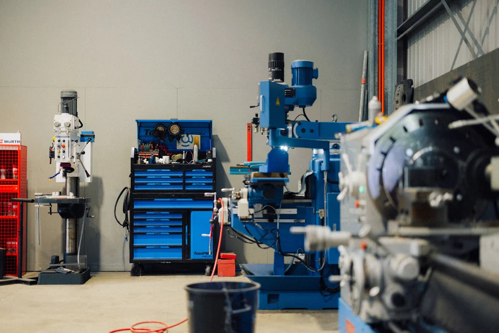 Machinery at the Baxter Auckland workshop