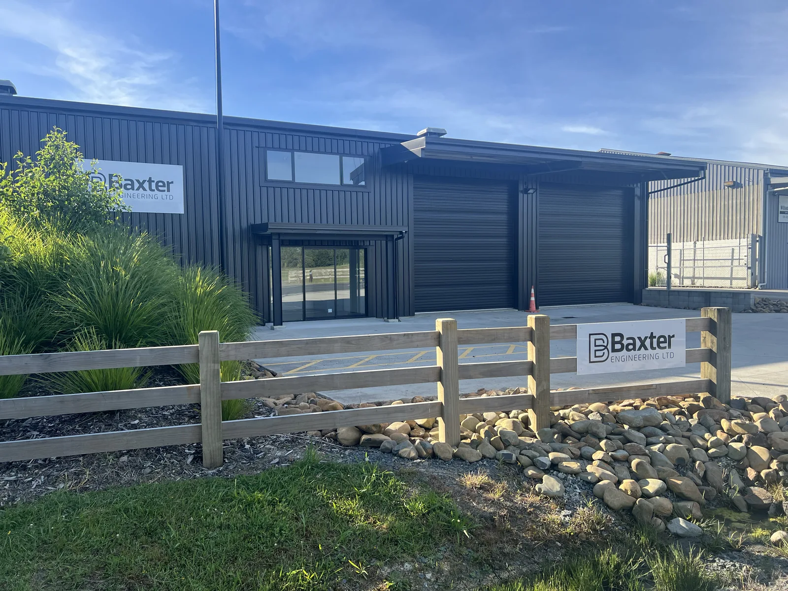 Baxter Engineering Auckland workshop at 543 Waitoki Road, Wainui